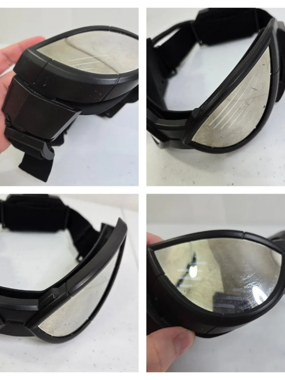 Avengers Campus Light Up Spider Man Goggles Digital Expressions BROKEN Silver